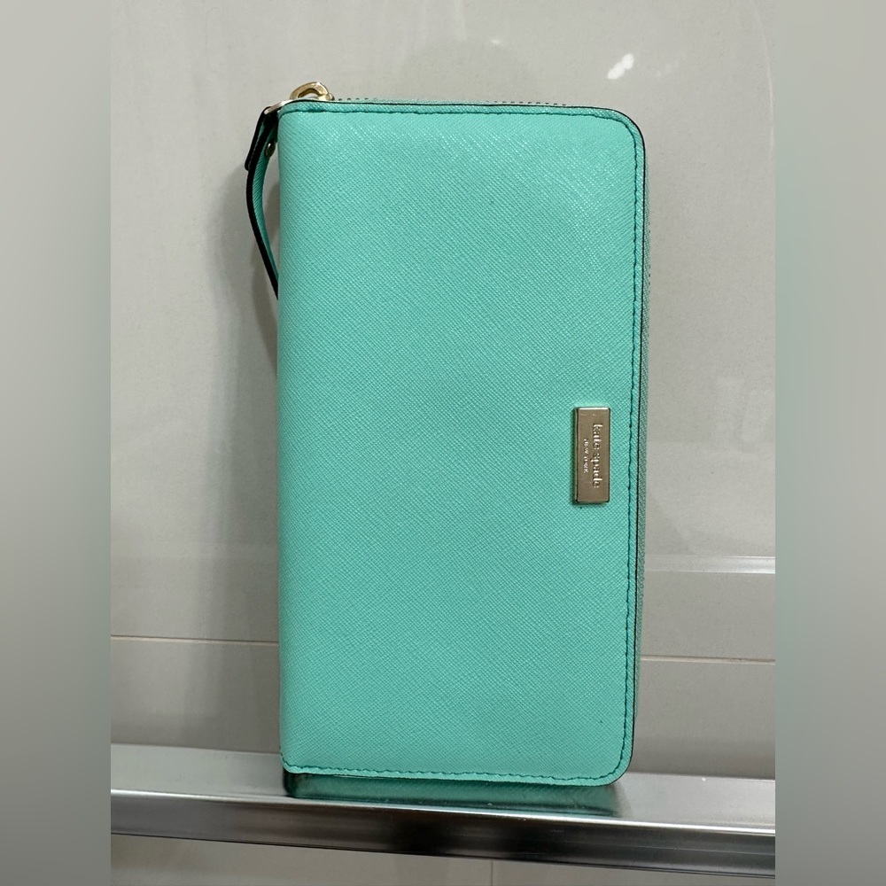 Mint green Kate spade wallet
